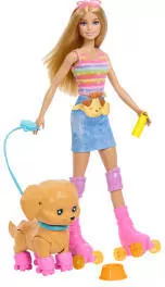 Barbie na rolkami i pieskiem - tantis.pl