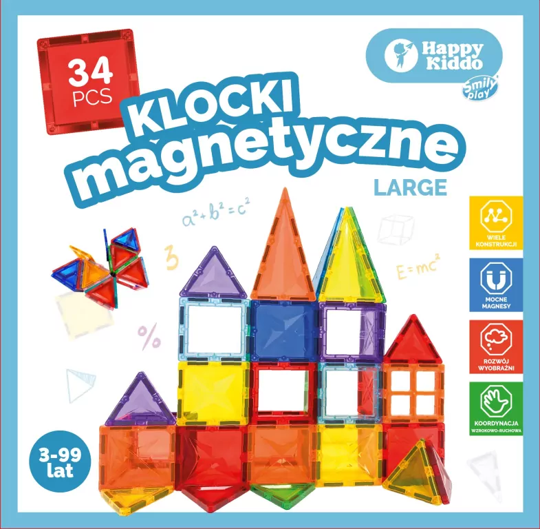 Klocki magntyczne 34el - tantis.pl