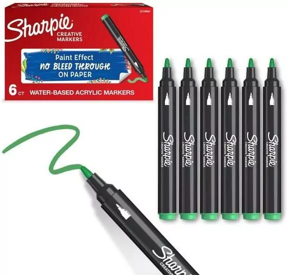 Markery akrylowe jasnozielone - tantis.pl