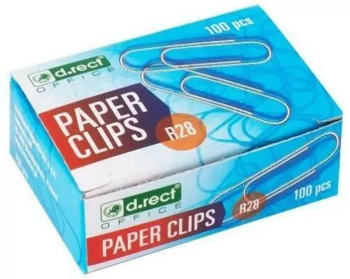 Spinacze metalowe 28mm, okrągłe