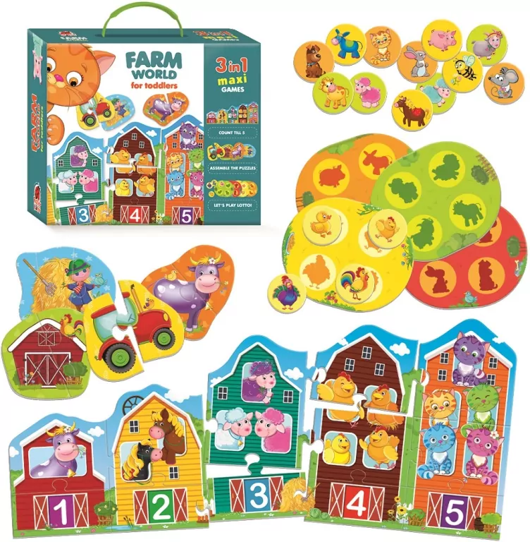 Farma. Gra edukacyjna dla maluchów 3w1 - tantis.pl
