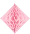 Diament bibułowy jasny różowy 30cm - tantis.pl