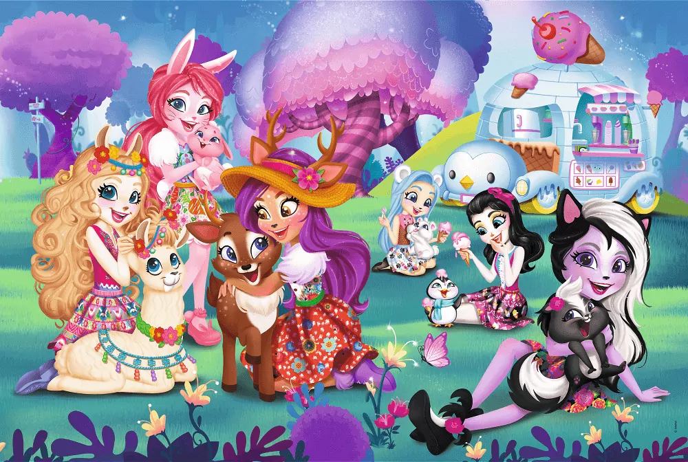 Puzzle 24. Maxi. Wesoły świat Enchantimals. 14315 - tantis.pl