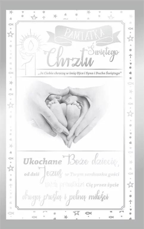 Kartka okolicznościowa. Chrzest. CH01 - tantis.pl
