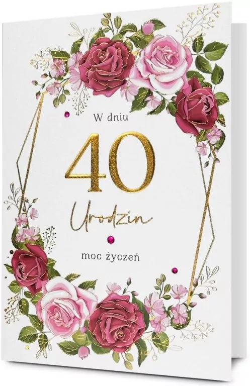 Karnet Urodziny 40 - tantis.pl