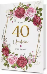 Karnet Urodziny 40