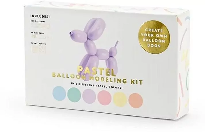 Balony modeliny pastelowe 130cm pompka MIX 30szt - tantis.pl