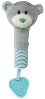 Zabawka z dźwiękiem miś szary 17cm - tantis.pl