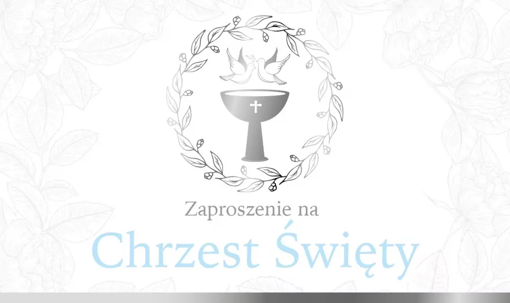 Zaproszenie: Chrzest Święty (10 szt.) - tantis.pl