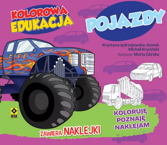 Pojazdy. Kolorowa edukacja z naklejkami - tantis.pl