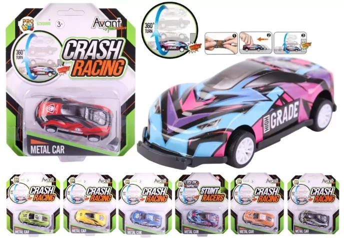 Samochód metalowy obrotowy mix - tantis.pl