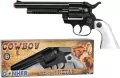 Rewolwer kowbojski metalowy 12 naboi - tantis.pl