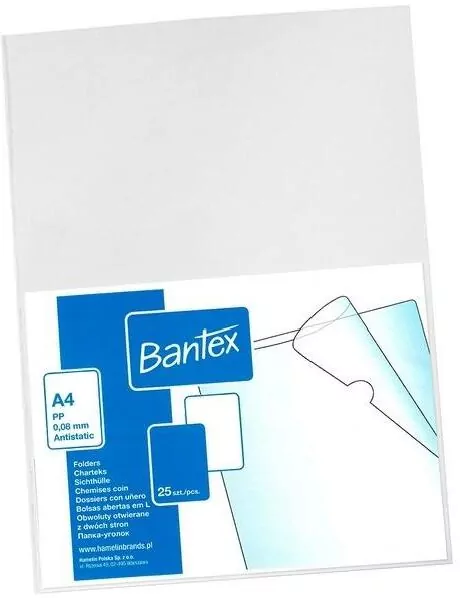 Koszulka krystaliczna A4/80mic PP BANTEX - tantis.pl