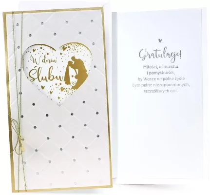 Karnet. W dniu ślubu