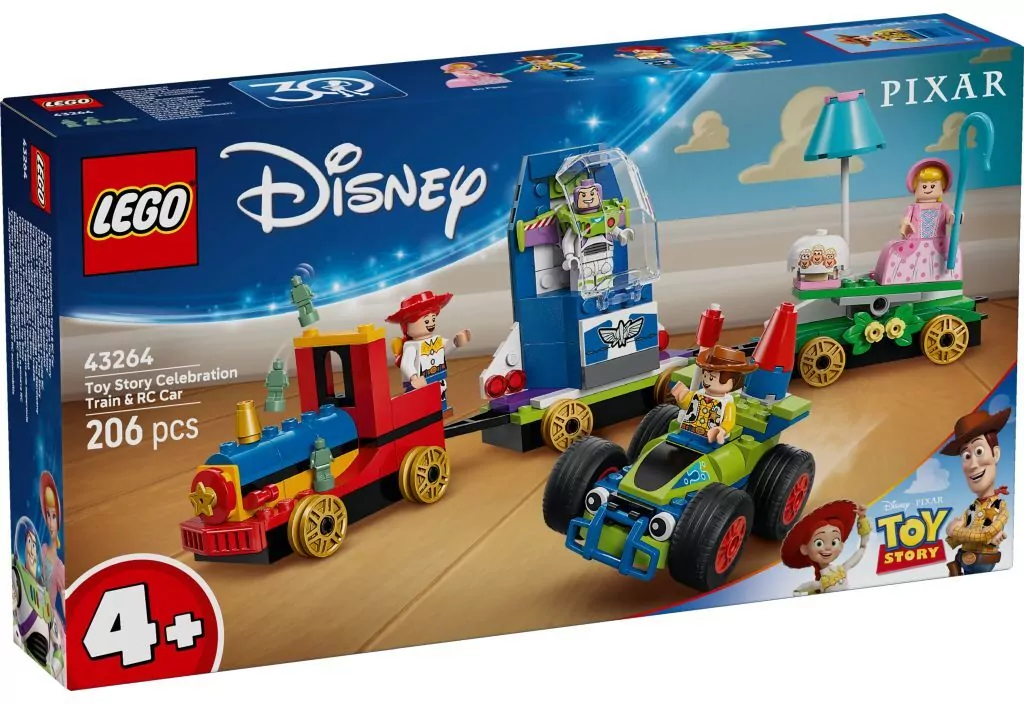 LEGO® Disney. Toy Story — Okolicznościowy pociąg i Pan Sterowany 43264 - tantis.pl