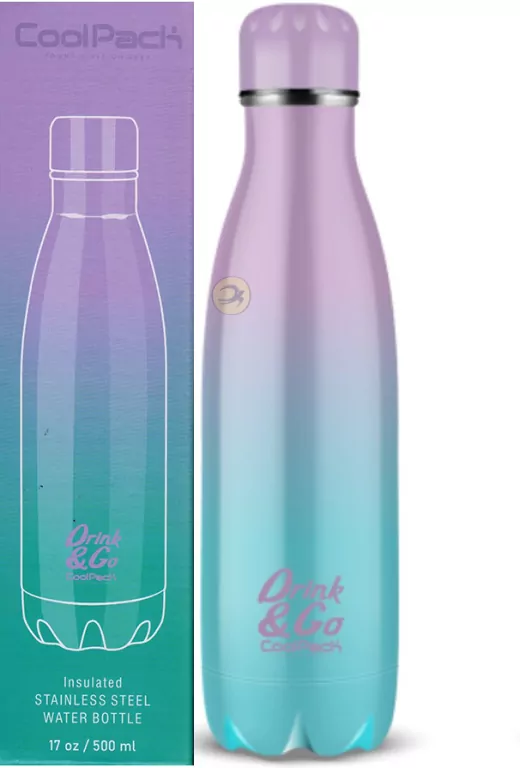 Bidon metalowy 500ml Coolpack Gradient Blueberry - tantis.pl