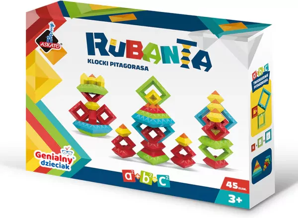 Rubanta. Klocki Pitagorasa 45 elementów - tantis.pl