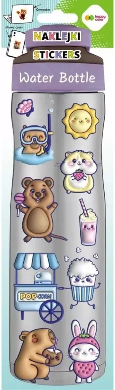 Naklejki Water Bottle Kapibara 83x286 HAPPY COLOR - tantis.pl
