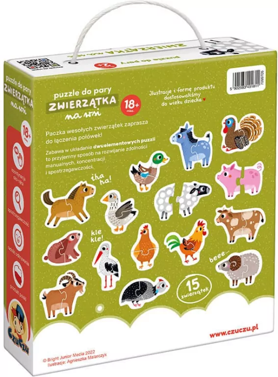 CzuCzu. Puzzle do pary Zwierzątka na wsi - tantis.pl