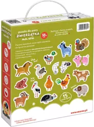 CzuCzu. Puzzle do pary Zwierzątka na wsi