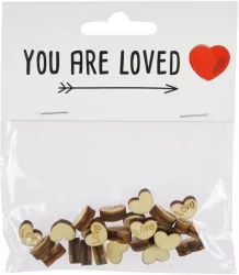 Drewniane serduszka mini