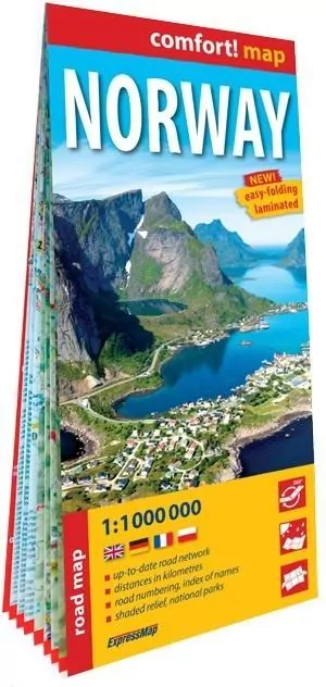 Comfort! map Norway 1:11000 000 w.2025 - tantis.pl