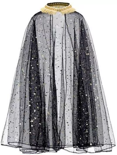 Strój dla dziewczynki peleryna, czarna - tantis.pl