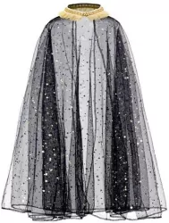 Strój dla dziewczynki peleryna, czarna