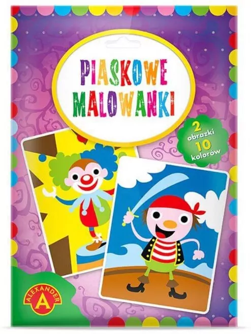 Klaun i Pirat. Piaskowe malowanki. - tantis.pl