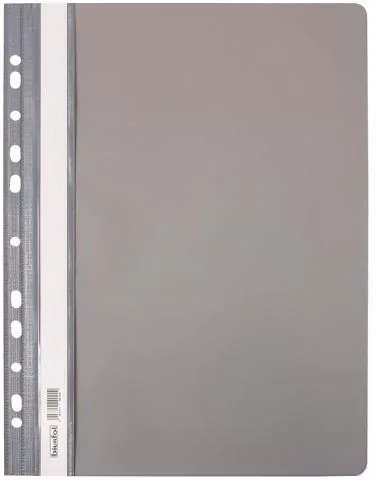 Skoroszyt twardy zawieszany PVC szary - tantis.pl