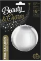 Balon foliowy B&C Kula srebrna 40cm - tantis.pl