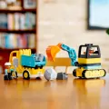 LEGO DUPLO Town. Ciężarówka i koparka gąsienicowa. 10931 - tantis.pl