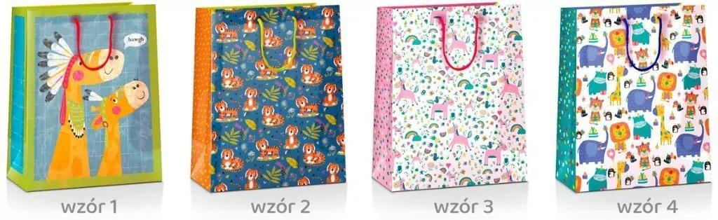 Torba prezentowa Kids 23x18x10cm MIX - tantis.pl