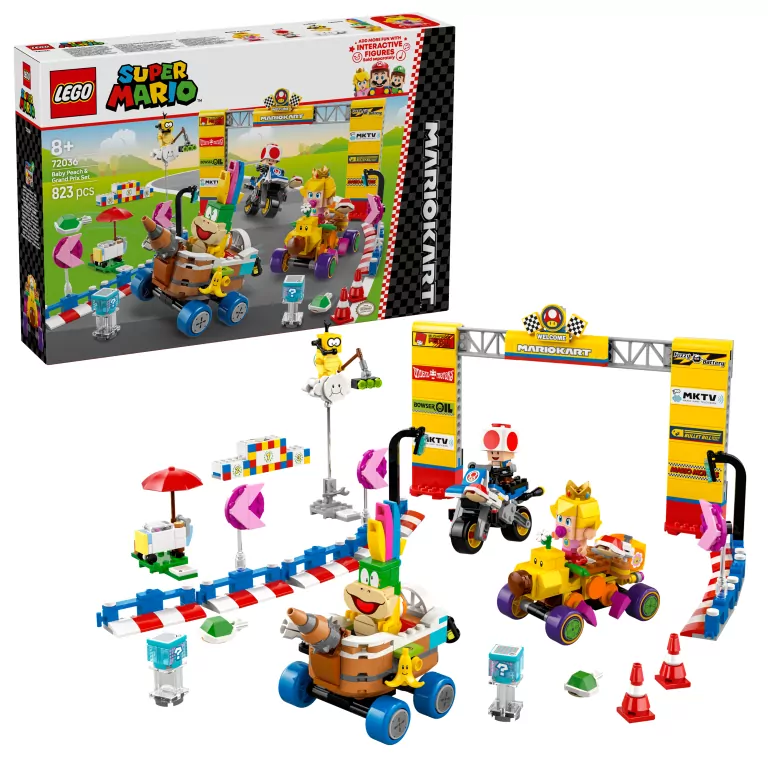 LEGO® Super Mario. Mario Kart™ – Zestaw Baby Peach i Grand Prix 72036 - tantis.pl