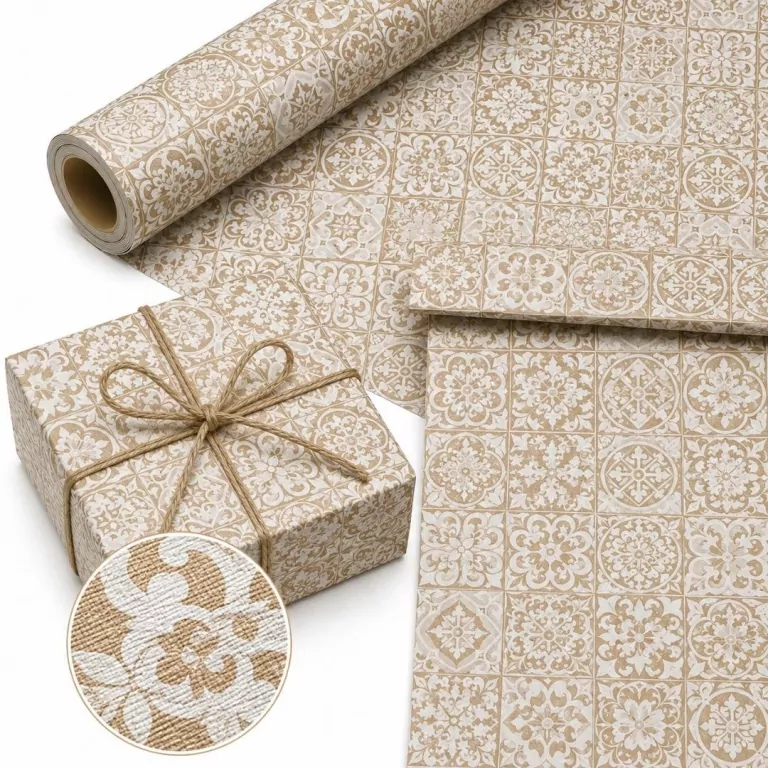 Papier ozdobny mozaika brązowa X-Strong 57cmx25m - tantis.pl