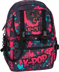 PLECAK 42X29X15 1ZAM 3KIESZ K-POP DARK RUMI COLP