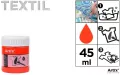 Farba do tkanin ciemnopomarańczowa 45ml (6szt) - tantis.pl