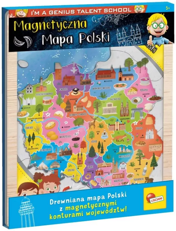 Mapa magnetyczna Polski - tantis.pl