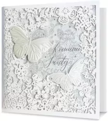 Karnet kwadratowy. Pamiątka Pierwszej Komunii Świętej