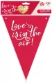 Girlanda flagi papierowa Love is in the air 270cm - tantis.pl