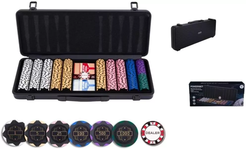 Zestaw do pokera 500 Exclusive nominały - tantis.pl