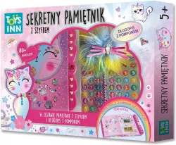 Sekretny pamiętnik z szyfrem. Kotek. ToysInn