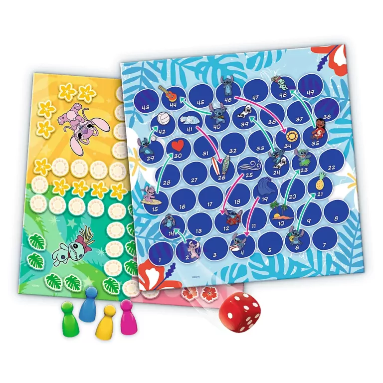 Disney Stitch 2w1 Chńczyk Węże i Drabiny Trefl - tantis.pl