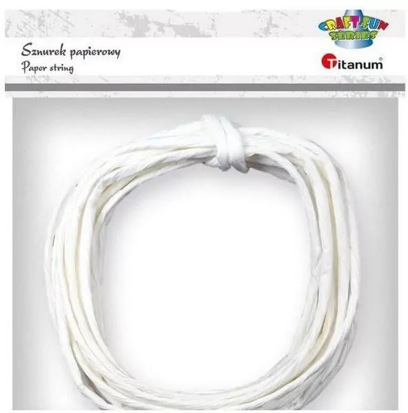 Sznurek papierowy 3.5mmx5m biały - tantis.pl