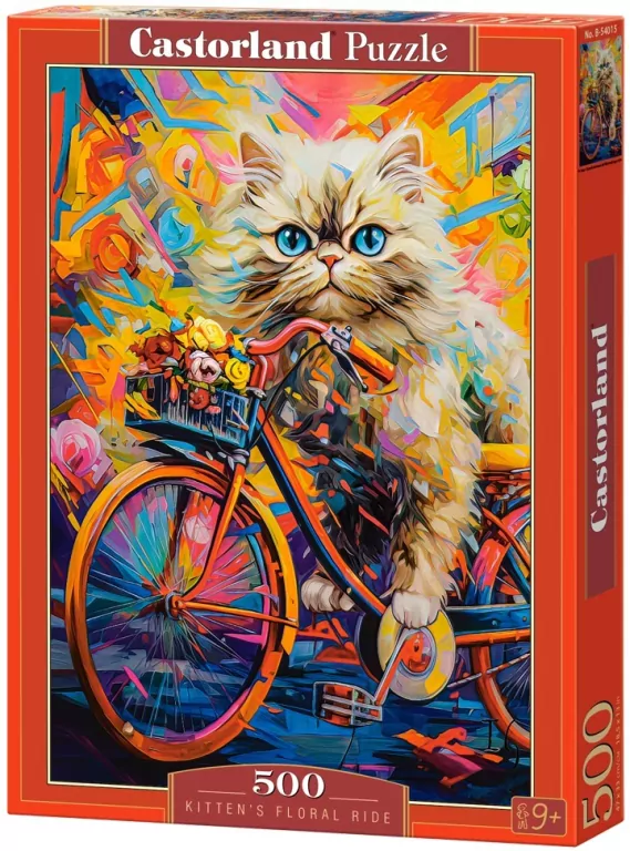 Castor. Puzzle 500. Kitten's Floral Ride - tantis.pl