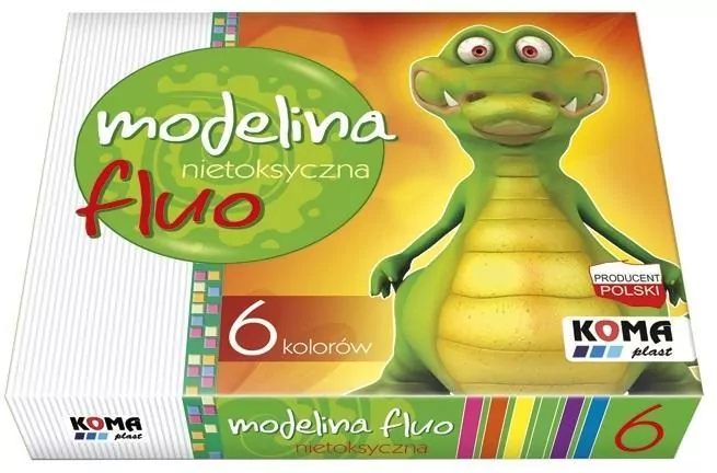 Modelina fluo 6 kolorów - tantis.pl