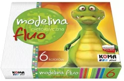 Modelina fluo 6 kolorów