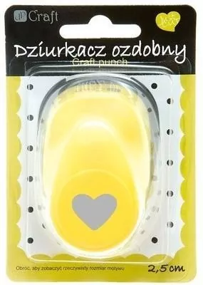 Dziurkacz ozdobny 2,5 cm Serce - tantis.pl