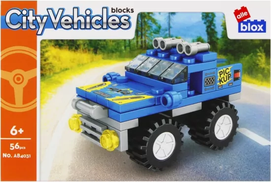 Klocki konstrukcyjne 56 elementów City Terenówka