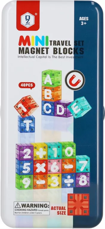 Klocki magnetyczne alfabet/cyferki - tantis.pl